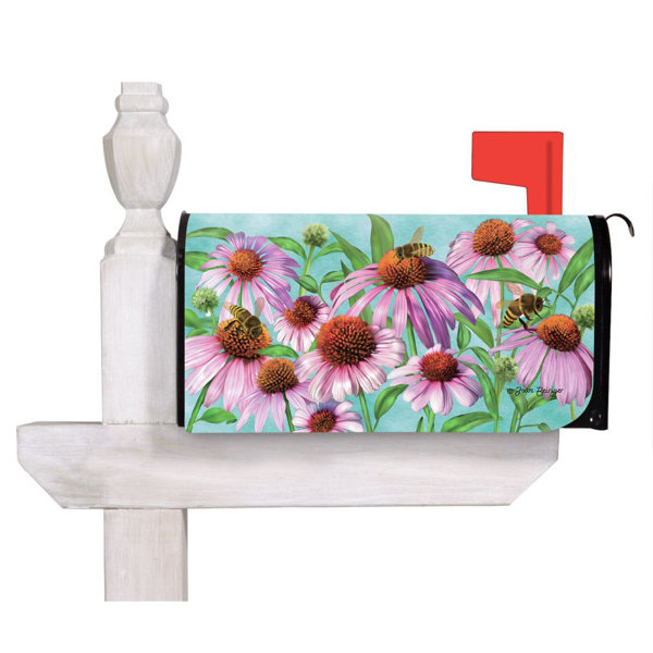 Evergreen Enterprises, Inc. Bees and Coneflowers Mailbox Cover Wayfair